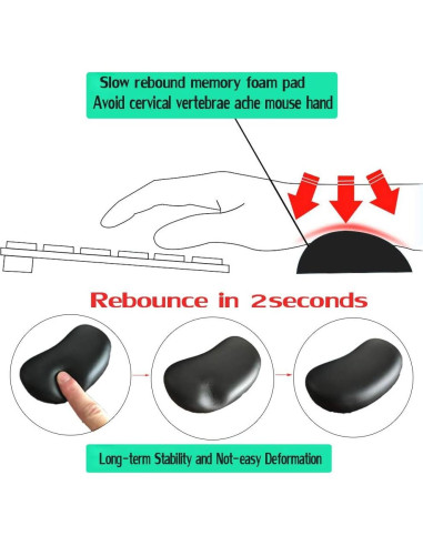 Almohadilla Ergonómica para Muñeca SKYZONAL de Espuma Viscoelástica