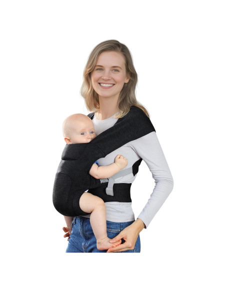 Portabebés ergonómico gris oscuro YM019 para recién nacidos Portabebés ergonómico gris oscuro YM019 para recién nacidos