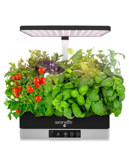 Jardín Hidropónico de Hierbas SereneLife 6 Cápsulas LED Ajustable Jardín Hidropónico de Hierbas SereneLife 6 Cápsulas LED Ajustable