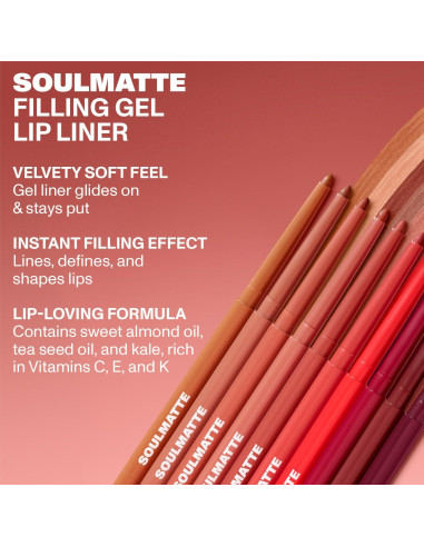 Lápiz Labial en Gel Morphe Soulmatte - Color Batido 0.198 g
