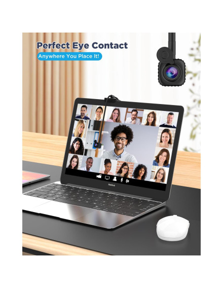 Cámara Web 4K NIVEOLI con Micrófono y Autofoco, USB-C/A Cámara Web 4K NIVEOLI con Micrófono y Autofoco, USB-C/A