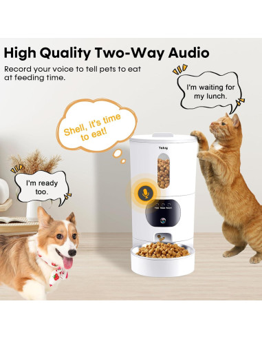 Dispensador Automático de Comida Yakry C2 con Cámara HD 1080P