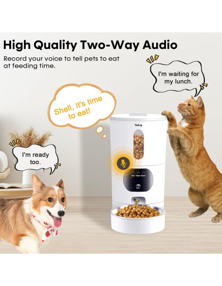 Dispensador Automático de Comida Yakry C2 con Cámara HD 1080P Dispensador Automático de Comida Yakry C2 con Cámara HD 1080P