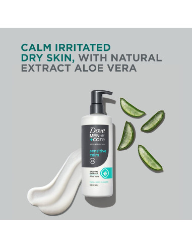DOVE MEN + CARE Limpiador Avanzado Aloe Vera 3x500ml Piel Sensible