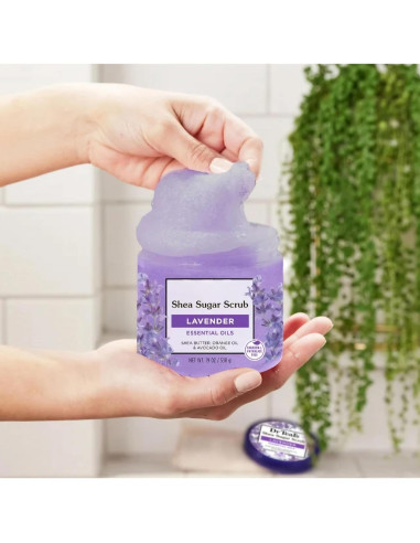 Exfoliante Corporal de Azúcar de Karité Dr. Teals 539g - Lavanda