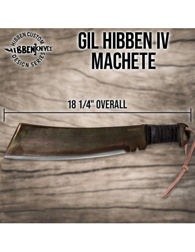 Machete Gil Hibben IV 46.36 cm Acero Carbono 1090 con Funda