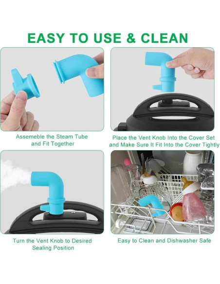 Desviador de Vapor LONAGE para Olla a Presión Instant Pot - Silicona Segura Desviador de Vapor LONAGE para Olla a Presión Instant Pot - Silicona Segura