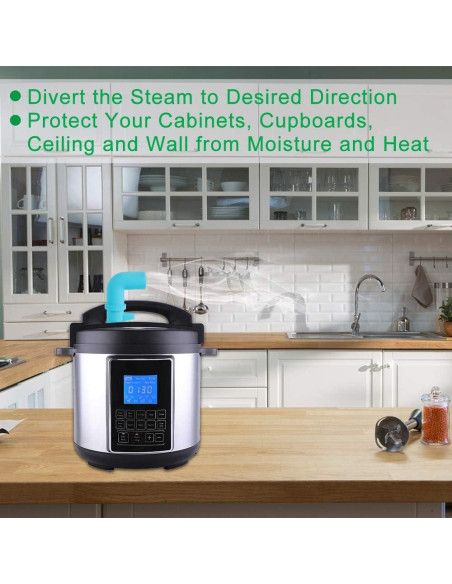 Desviador de Vapor LONAGE para Olla a Presión Instant Pot - Silicona Segura Desviador de Vapor LONAGE para Olla a Presión Instant Pot - Silicona Segura
