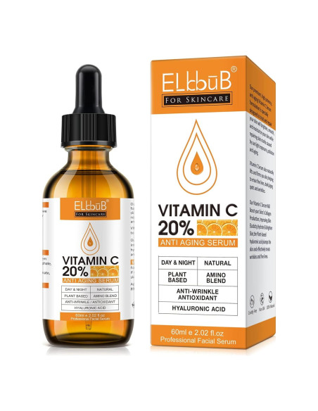 Suero Facial Vitamina C ELBBUB 60ml Antienvejecimiento Suero Facial Vitamina C ELBBUB 60ml Antienvejecimiento