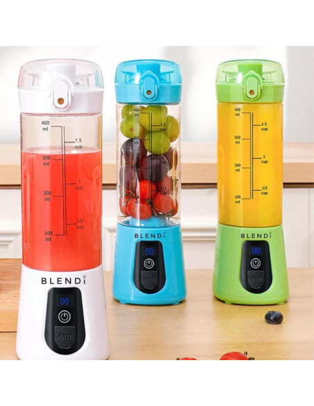 Licuadora Portátil BLENDi Lite 0.5L Recargable USB 70W Blanca Licuadora Portátil BLENDi Lite 0.5L Recargable USB 70W Blanca