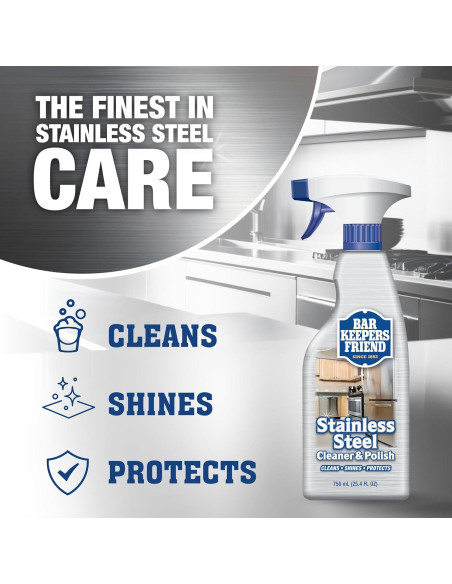 Limpiador y Pulidor de Acero Inoxidable Bar Keepers Friend 2L Limpiador y Pulidor de Acero Inoxidable Bar Keepers Friend 2L