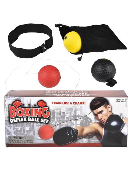 Juego de Pelotas de Reflexión de Boxeo Forest & Twelfth - 3 Pelotas Juego de Pelotas de Reflexión de Boxeo Forest & Twelfth - 3 Pelotas