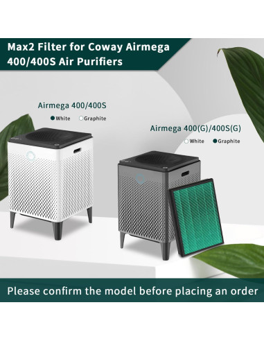 Filtro de Reemplazo Coway AIRMEGA 400/400S - 2 en 1 Carbón