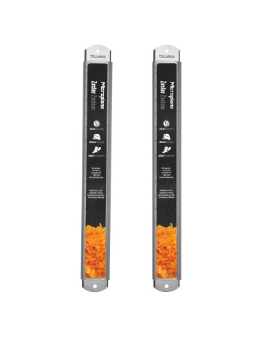Paquete Doble Rallador de Cítricos Microplane 30.48 cm Acero Inoxidable