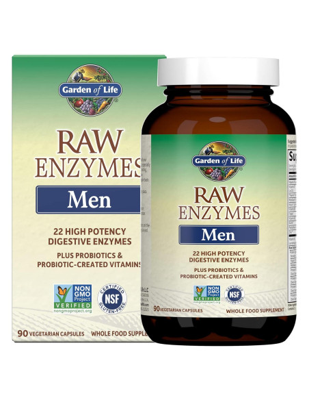 Enzimas Digestivas para Hombres Jardín de la Vida 90 Cápsulas Enzimas Digestivas para Hombres Jardín de la Vida 90 Cápsulas