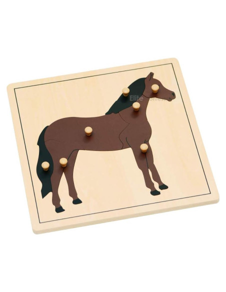Rompecabezas de Madera Caballo Elite Montessori 24x24cm Rompecabezas de Madera Caballo Elite Montessori 24x24cm