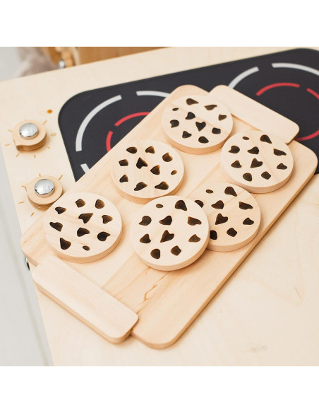 Juego de Galletas de Madera Montessori para Niños 2-5 Años Juego de Galletas de Madera Montessori para Niños 2-5 Años