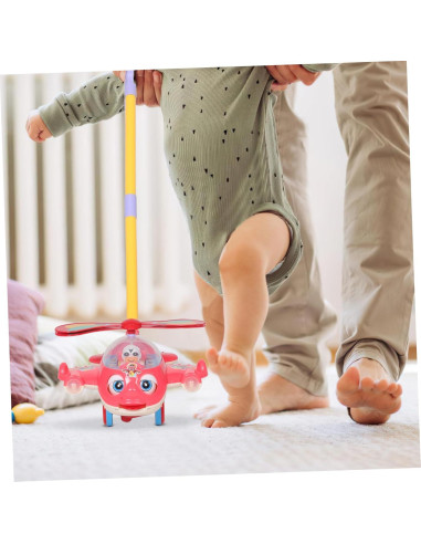 Caminador Montessori para Bebé con Silbato Ajustable Rojo