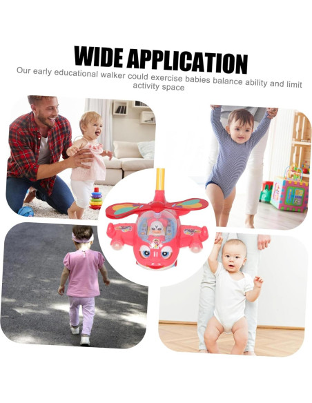 Caminador Montessori para Bebé con Silbato Ajustable Rojo Caminador Montessori para Bebé con Silbato Ajustable Rojo