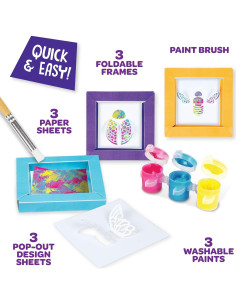 Kit de Manualidades Crayola - Marcos de Papel 3D Multi 2