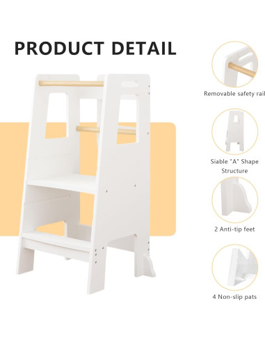 Torre de Aprendizaje Montessori Muelartique Ajustable 91 cm
