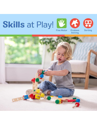 Juego de Construcción de Madera Melissa & Doug 48 Piezas