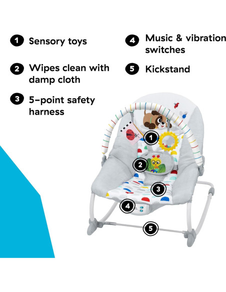 Baby Einstein Rocker Musical Deans Discovery para Bebés 0+ Baby Einstein Rocker Musical Deans Discovery para Bebés 0+
