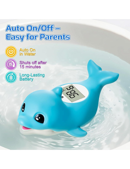 Termómetro de baño digital para bebés Delfín - Impermeable Termómetro de baño digital para bebés Delfín - Impermeable