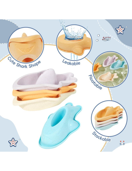 Juguetes de Baño 21PCS AMCHSURI Montessori para Bebés Juguetes de Baño 21PCS AMCHSURI Montessori para Bebés