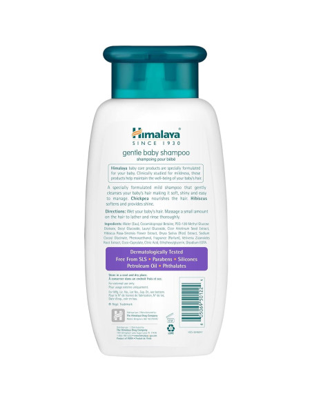 Champú Suave Himalaya para Bebés 191 ml - Sin Lagrimas, Hipoalergénico Champú Suave Himalaya para Bebés 191 ml - Sin Lagrimas, Hipoalergénico