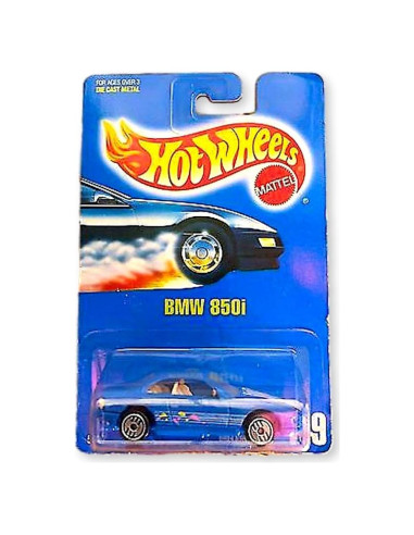 Hot Wheels BMW 850i 1993 Coche de Fundición 7.62 cm Azul