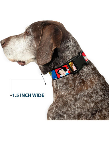 Collar de Perro Buckle-Down Disney - 2.54 cm Ancho - Mediano