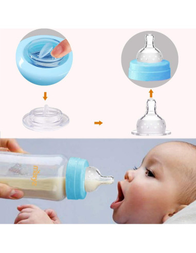 Matyz 4 Botellas de Almacenamiento de Leche Materna 170ml