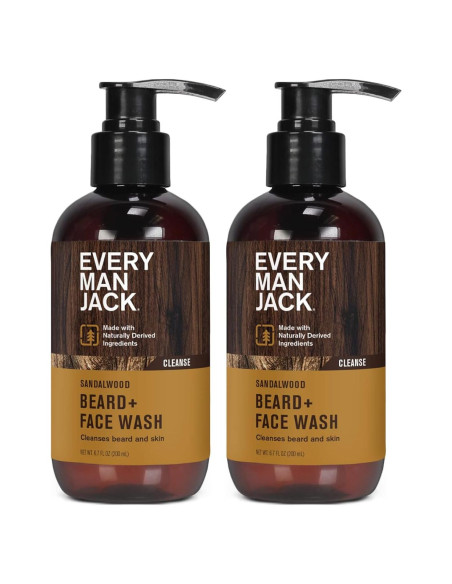 Every Man Jack Lavado de Barba Madera de Sándalo 2 Pack Every Man Jack Lavado de Barba Madera de Sándalo 2 Pack
