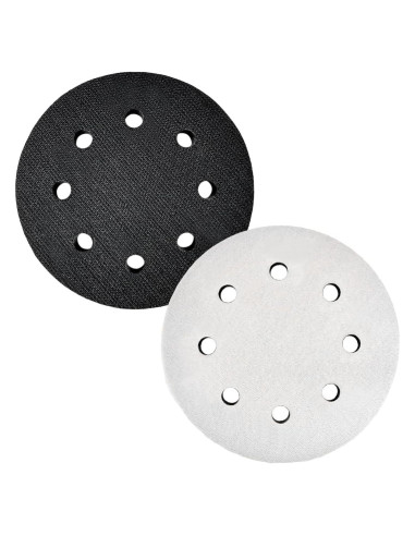 2 Almohadillas de Lijado DXNQ 12.5 cm 8 Agujeros Suaves