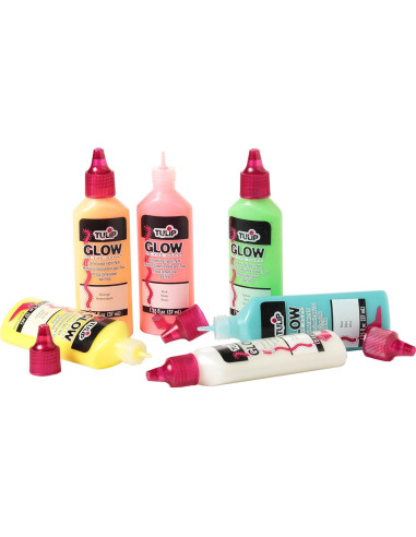 Kit de Pintura de Tela Dimensional Brillante Tulip 6 Piezas