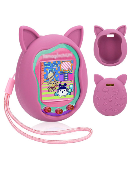 Funda de Silicona Winceed Rosa para Tamagotchi Uni - Protección Completa Funda de Silicona Winceed Rosa para Tamagotchi Uni - Protección Completa