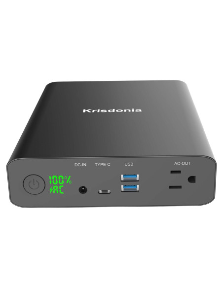 Cargador Portátil AC Krisdonia 60000mAh 130W USB-C y QC 3.0 Cargador Portátil AC Krisdonia 60000mAh 130W USB-C y QC 3.0