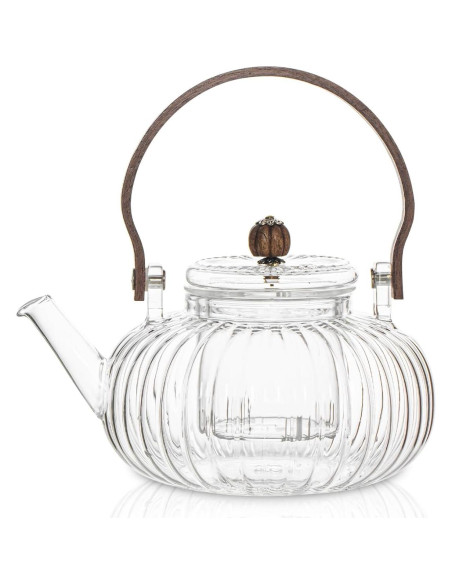 Tetera de Vidrio INSETLAN 1000ml con Infusor y Tapa Tetera de Vidrio INSETLAN 1000ml con Infusor y Tapa