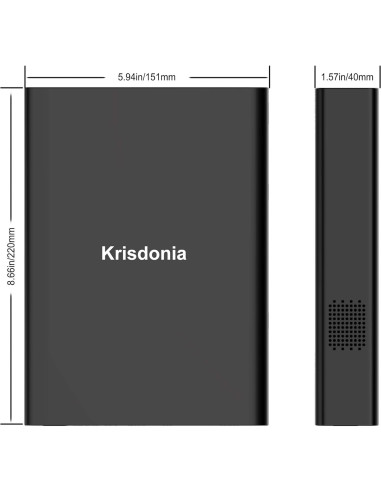Cargador Portátil AC Krisdonia 60000mAh 130W USB-C y QC 3.0