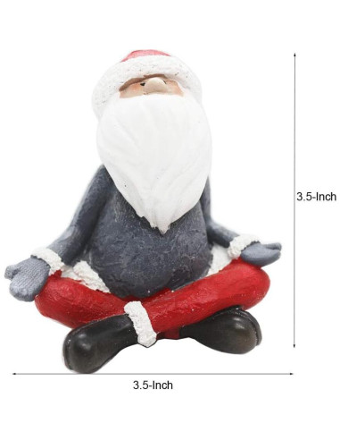 Gnomo de Navidad Meditativo KiaoTime 8.9 cm Resina Decorativo