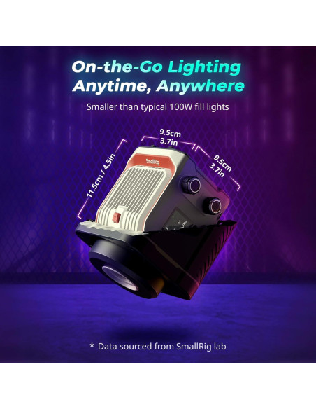 Luz LED de Video SmallRig RC 100C 100W RGBWW Portátil Luz LED de Video SmallRig RC 100C 100W RGBWW Portátil