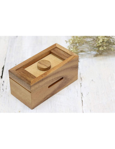 Caja de Rompecabezas de Madera SiamMandalay 14.61x7.62cm