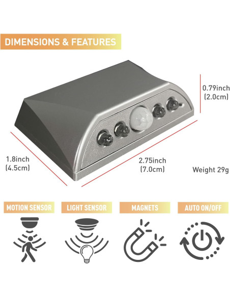 Luz de Llave con Sensor de Movimiento RADIXIUM KEYLUMIN LED Luz de Llave con Sensor de Movimiento RADIXIUM KEYLUMIN LED