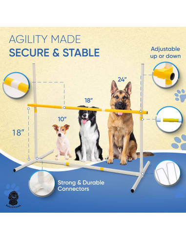 Conjunto de Agilidad para Perros Ruby & Friends - 6 Cursos