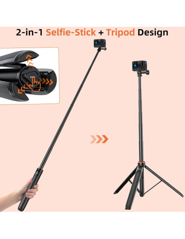 Trípode de Selfie TP-22 para GoPro y DJI Osmo Pocket 3