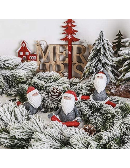 Gnomo de Navidad Meditativo KiaoTime 8.9 cm Resina Decorativo Gnomo de Navidad Meditativo KiaoTime 8.9 cm Resina Decorativo