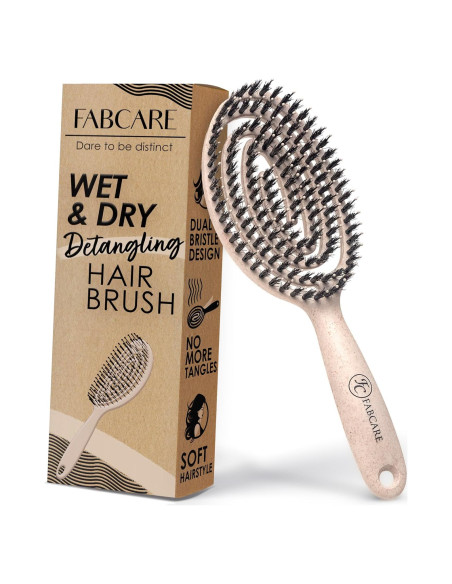 Cepillo Desenredante Fabcare para Cabello Grueso y Rizado Cepillo Desenredante Fabcare para Cabello Grueso y Rizado