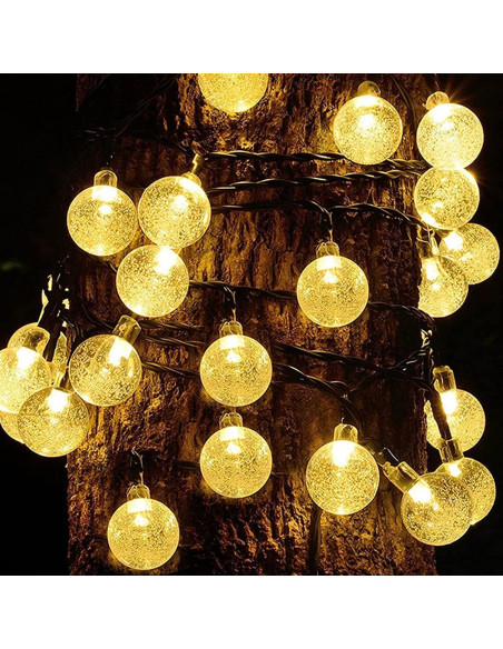 Luces de Cadena Solares Solatec 60 LED 12 m 8 Modos IP65 Luces de Cadena Solares Solatec 60 LED 12 m 8 Modos IP65