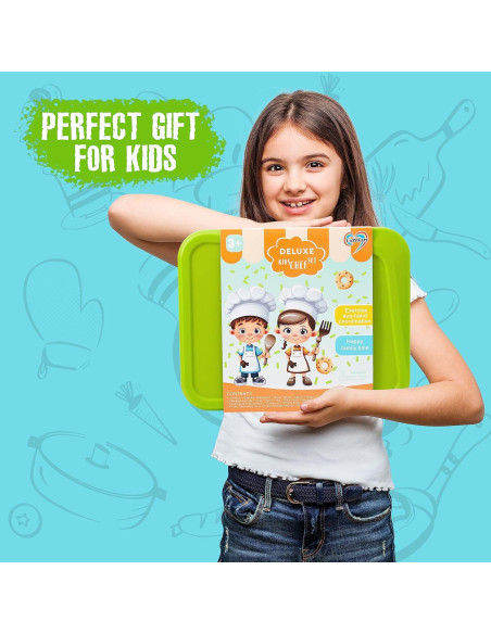 Juego de Cocina para Niños Carolart con Utensilios y Delantal Juego de Cocina para Niños Carolart con Utensilios y Delantal